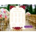 Red Roses Seating Chart template,Red Roses Wedding Seating Plan template,(16w)